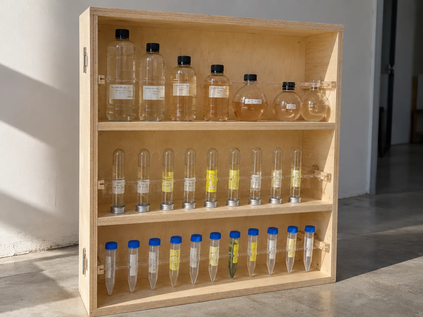 Visualisation of the labelled water archive based on the documented installation.
