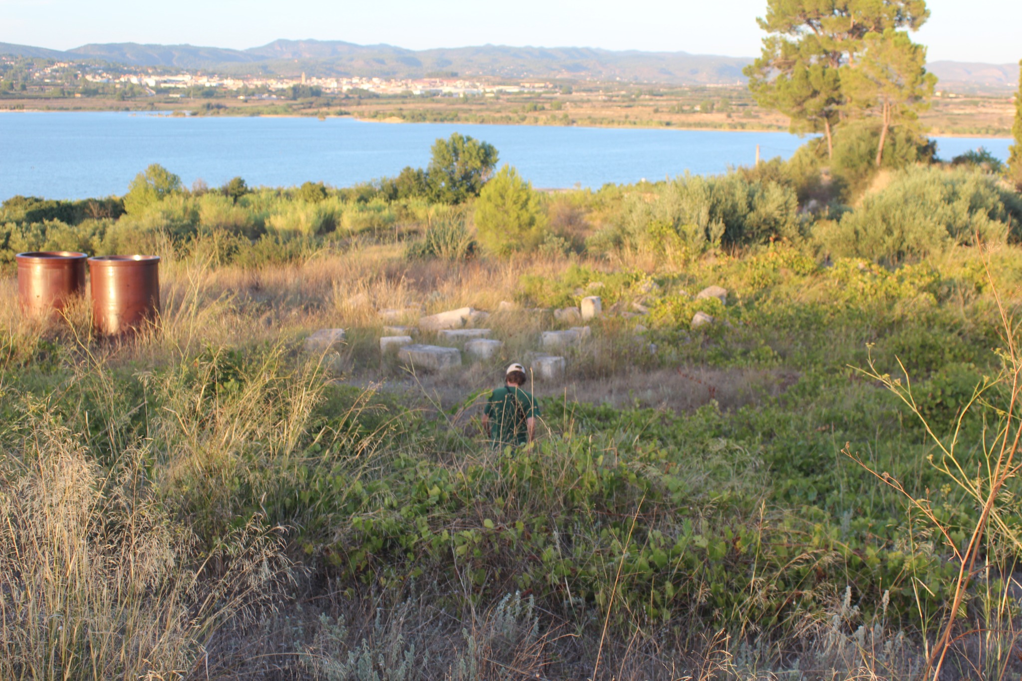 General view of the site before the intervention.