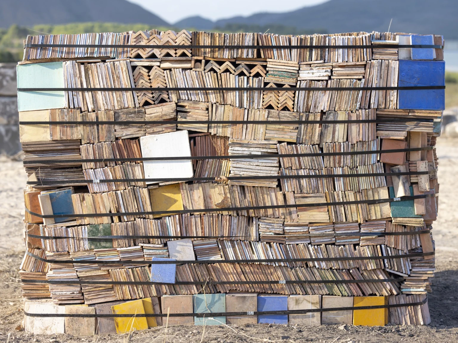 Roof tiles.