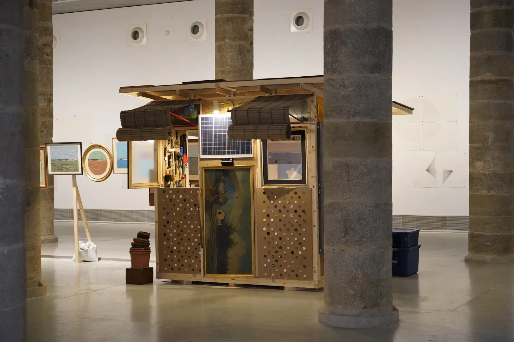 Palíndrom installation at Centre d'Art La Panera