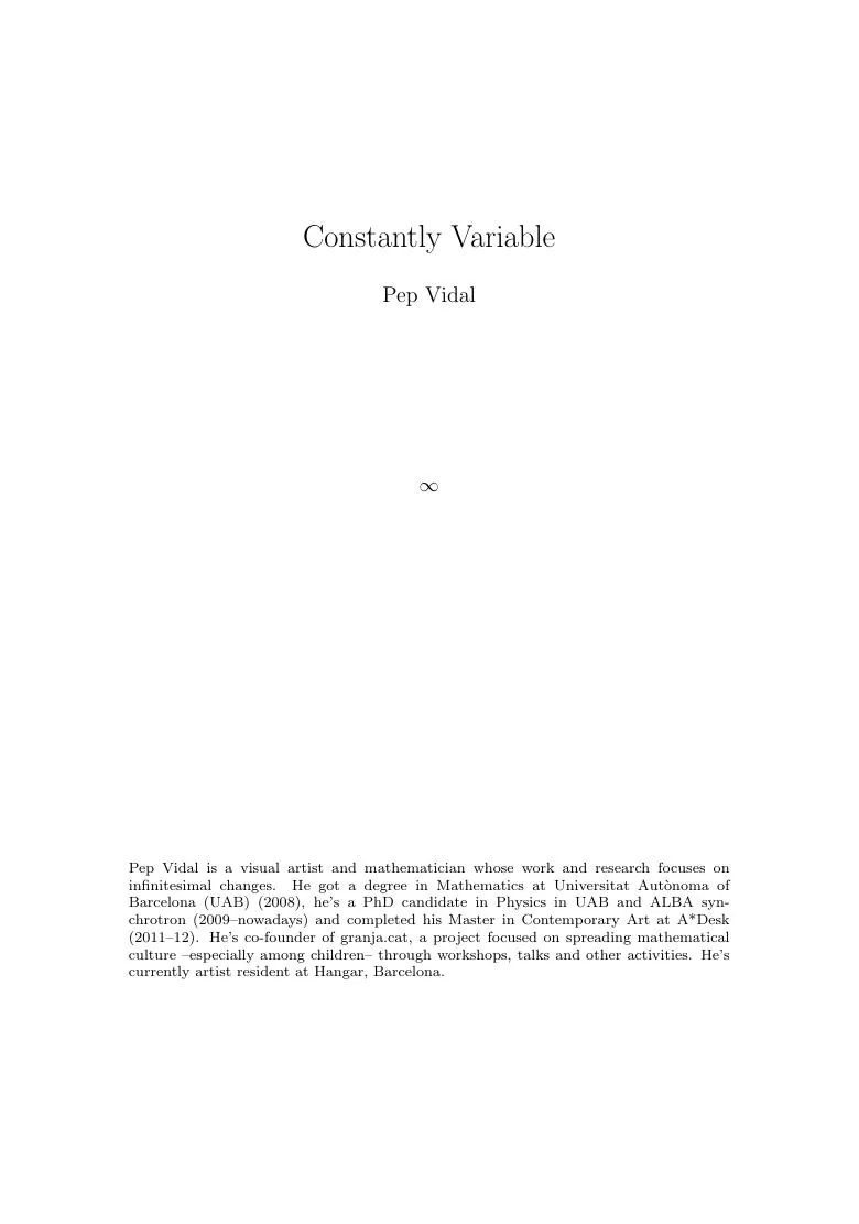 Constantly Variable — page 1
