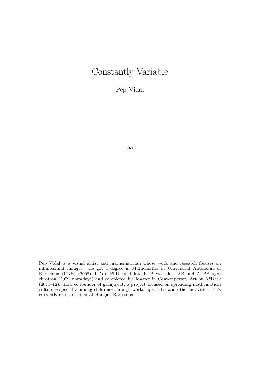Constantly Variable